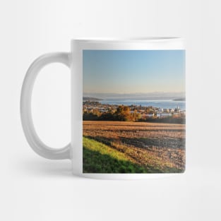 Autumn over Lake Constance at Aufkirch, Germany Mug